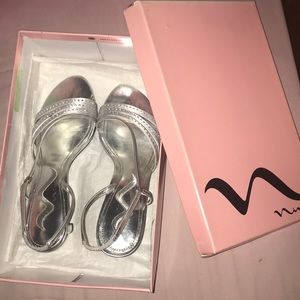Nina shoes- Granado silver heals